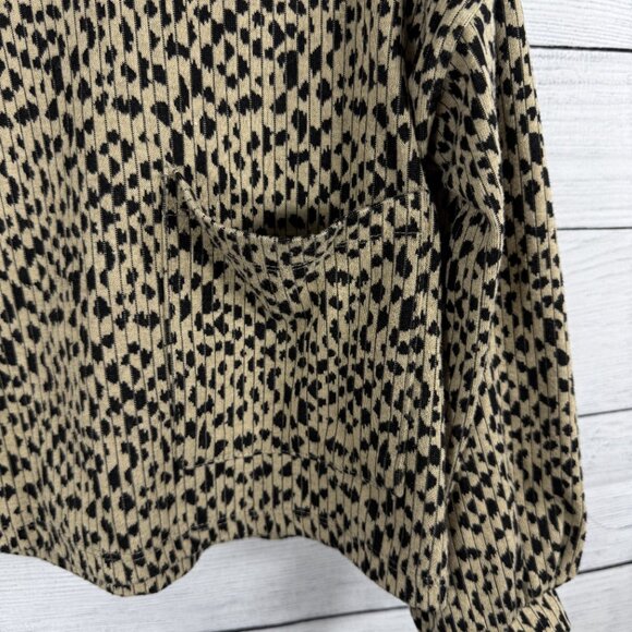 Zara Leopard Ribbed Matching Animal Print Set Size 7 - Picture 4 of 10